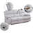 78.5"Pillow Top Arm  Reclining Sofa with Drop down table and Cupholders-581330663