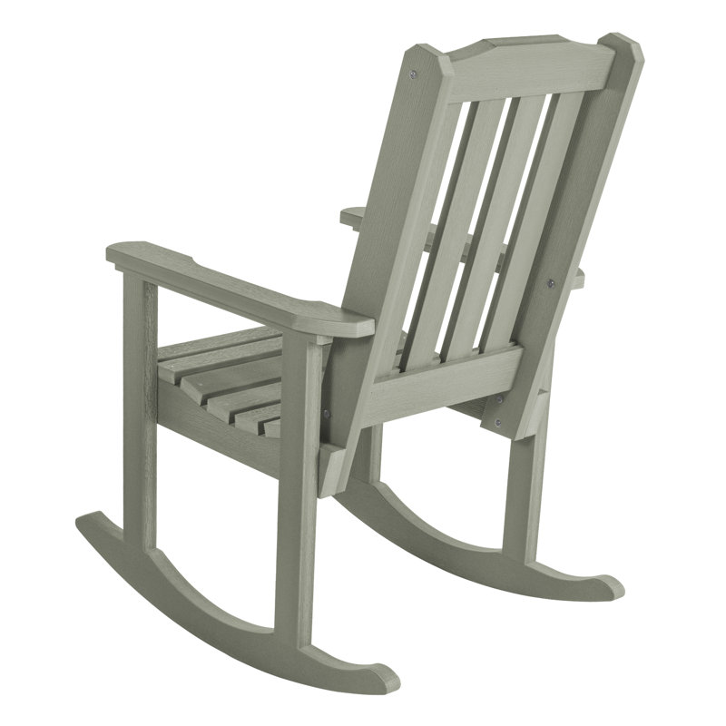 Chaise berçante d'extérieur en plastique, Eucalyptus