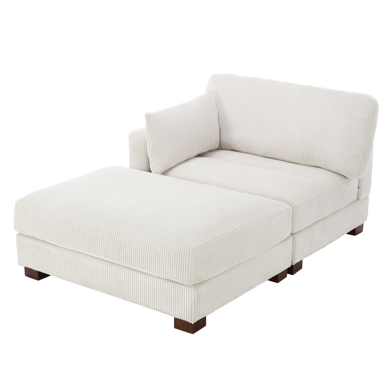 Vontavious Modular Corner Sofa, Left Hand Facing, Beige