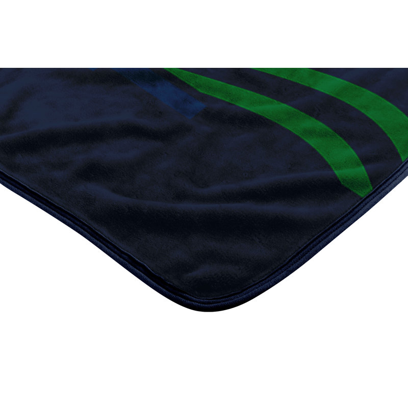 Throw Blanket, The Fighting Irish, Navy Blue/Green