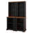 Curved Bookshelf Set Of 2, Modern Freestanding Tall Cabinet With Open Display Shelves And Anti-Tip Device-1452873399