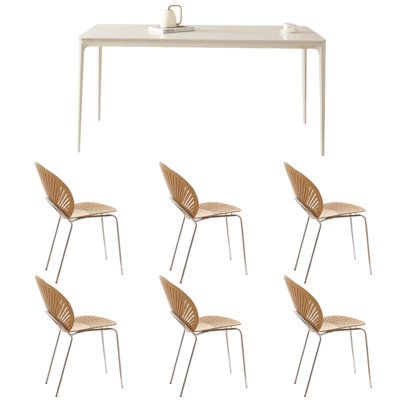 Simple and practical dining table and chair