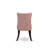 Denison Parson Dining Chairs - Button Tufted Nailhead Beige Red Polyester Fabric Padded Chairs, Set of 2, Mahogany-210702674