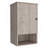 Medicine Single Door Cabinet 28" H, One Shelf, Two Interior Shelves, Light Gray-889195899