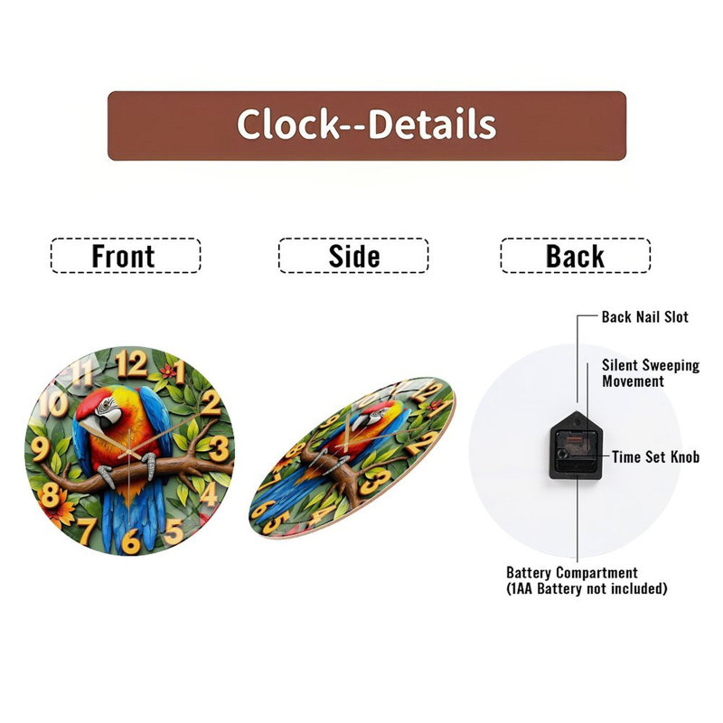 Horloge murale 12 po