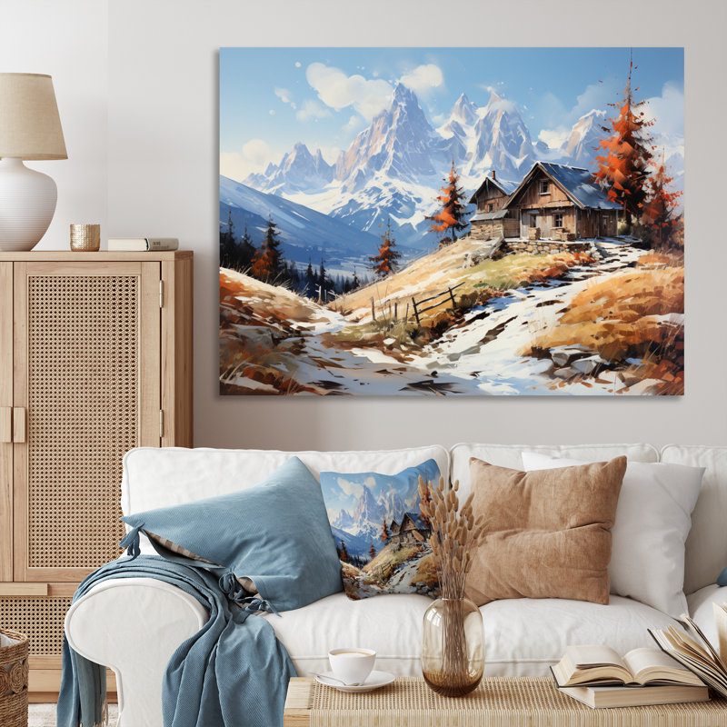 «Italy Dolomites Majesty», reproduction sur toile, H 34 po x l 44 po, Encadrement doré