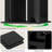 360° Rotating Black Wood-Look Bookshelf