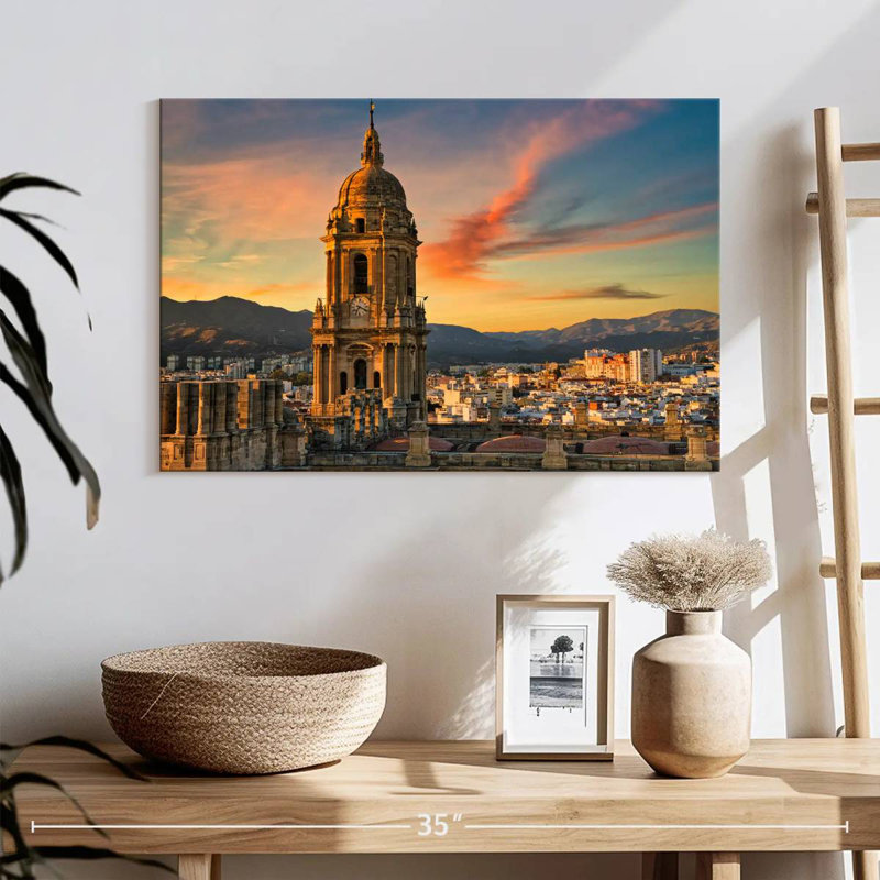 Cathédrale et paysage urbain Nicci, H 20 po x l 30 po