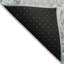 Tapis gris / bleu sarcelle tissé à la machine Lamanna-109576313