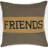 Friends Cotton Plaid 12" Throw Pillow