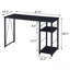 Bureau d'écriture rectangulaire, 2 tablettes noires-1947596472-1947596471