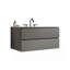 Meuble-lavabo mural gris TIA de 36 po avec lavabo en céramique et trois trous de robinet, grand meuble-lavabo flottant avec rangement pour salle de bain moderne, pré-assemblé-918371567-918371565