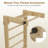 Swedish Ladder Wall Bar with Adjustable Pull-Up Bar