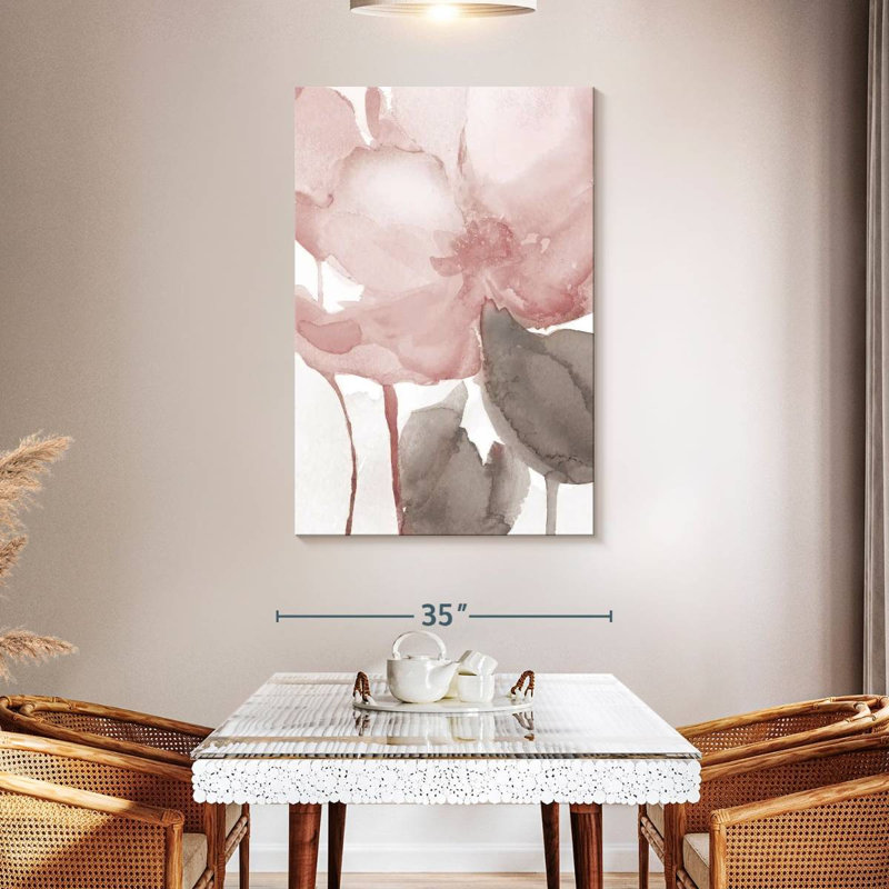 Avery Blush Bloom II, 48" H x 32" W