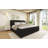 King Size Upholstered Platform Bed, Black