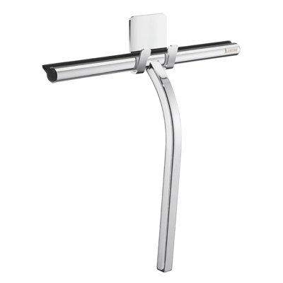 Squeegee with self-adhesive hook  