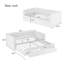 Structure de lit de jour extensible en chenille avec lit gigogne et tiroirs-1491244831