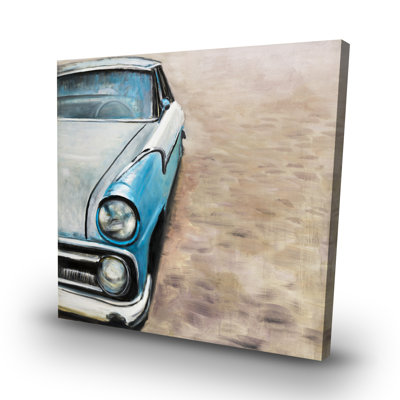 Old classic car - 32"x32" art on canvas