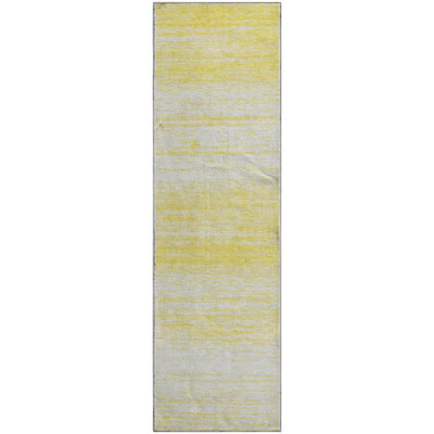 Premium Machine Washable Prisco Yellow Rug