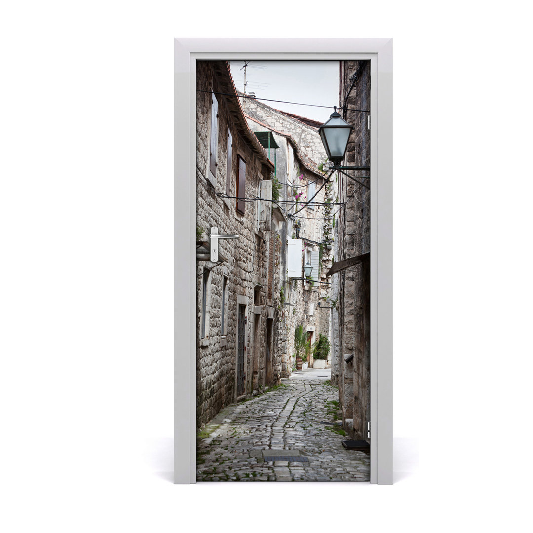 Selbstklebende Alley Croatia Türaufkleber