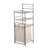 2-Shelf Steel Storage Shelf Unit with Hamper