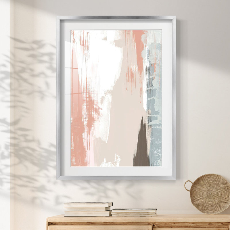 Sandstone Peel II -Framed Print, 28.5" H x 20.5" W, Silver
