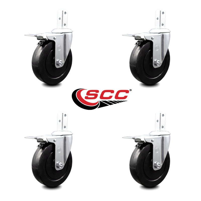 Hard Rubber Swivel Caster