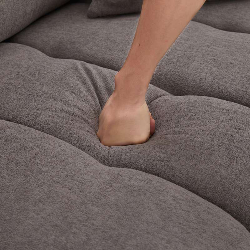 Canapé en chenille de 80 po, Gris