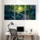 Ensemble de 3 impressions sur toile Winter Forest