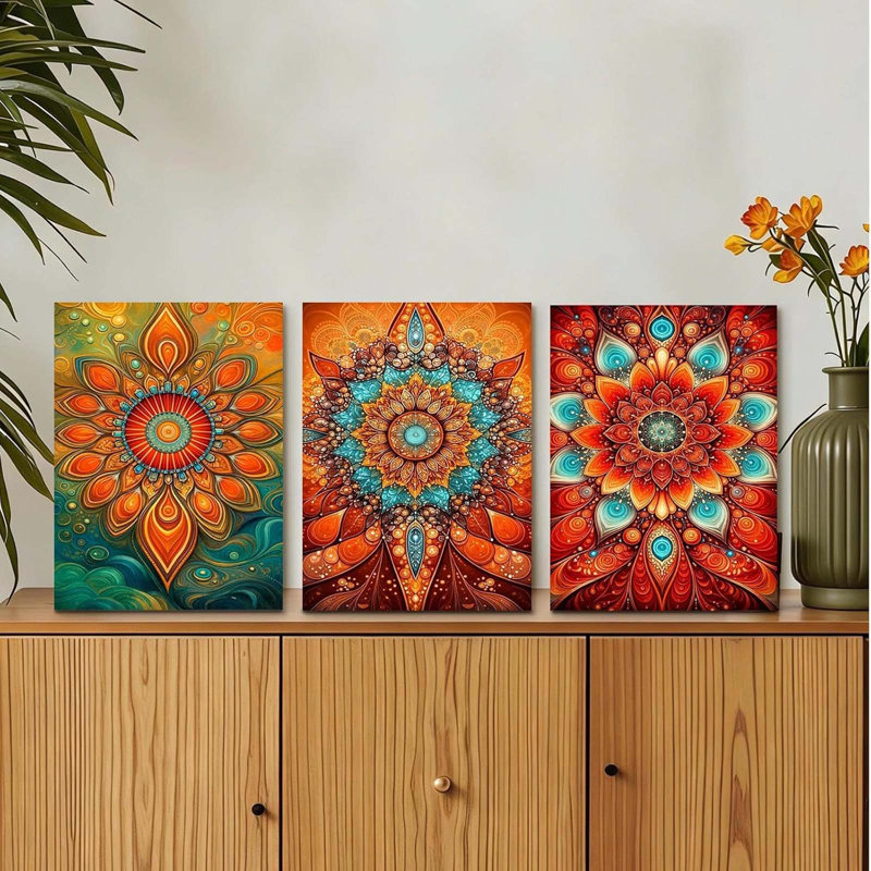 3 Piece Wrapped Canvas Wall Art