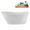 Baignoire autoportante 59 "avec drain interne Streamline