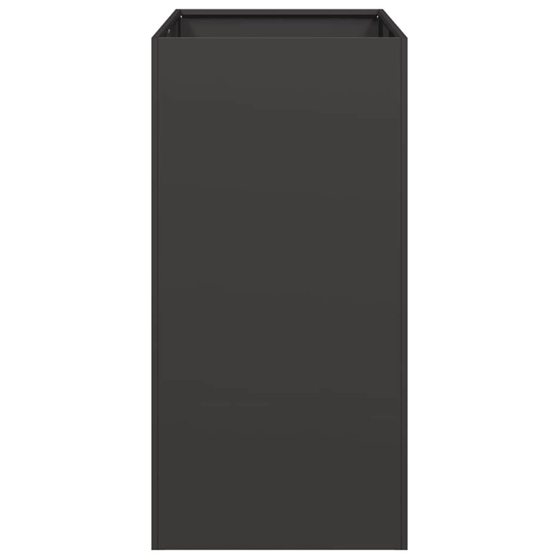 Planter 80x80 Cm Steel, 80cm H x 40cm W x 80cm D, Black