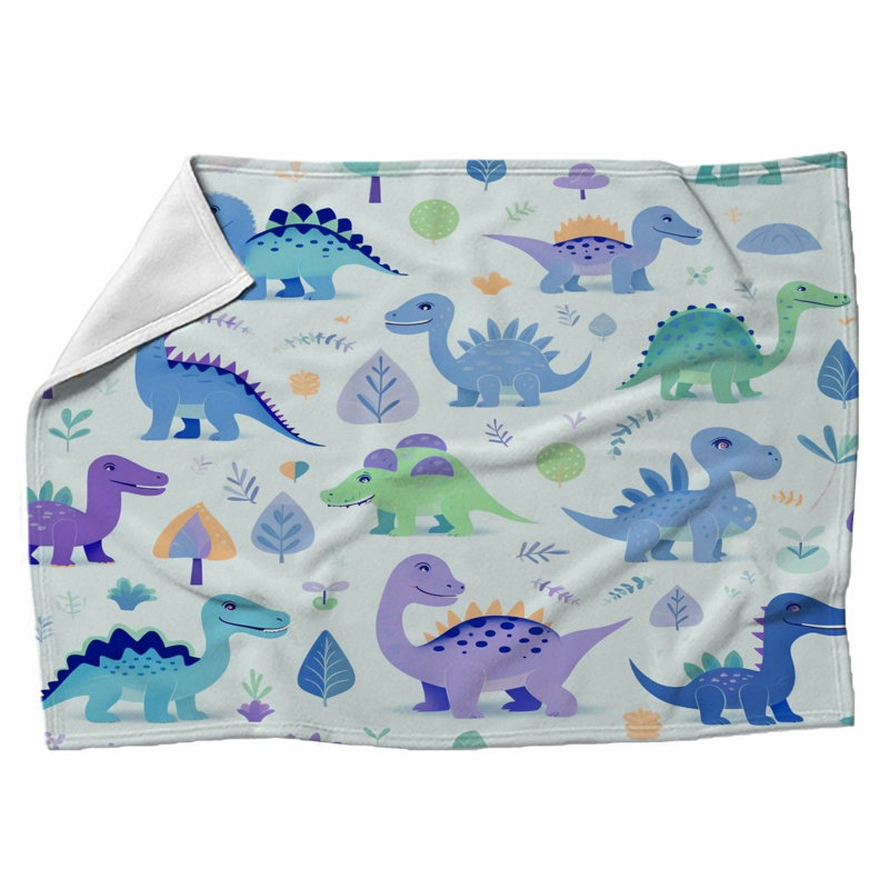 Machine Printed Throw Blanket, 68" W x 80" L