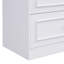 Armoire de rangement néo-classique arquée avec portes en verre trempé et tablettes fixes Fleeton-132019341-132019344