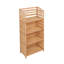 Tablette décorative tissée avec corde de papier et structure en bois massif-1524131321