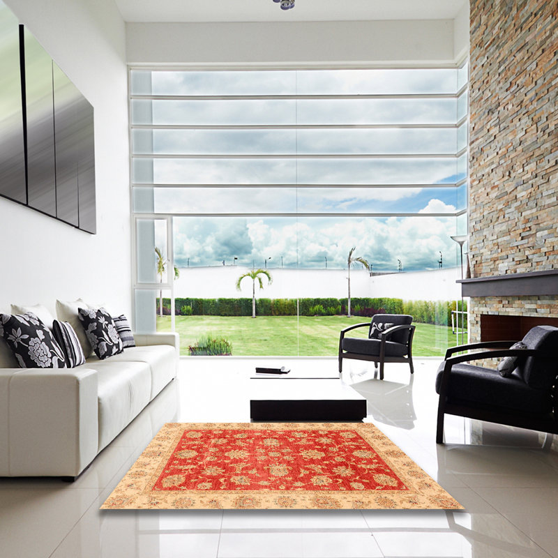 Tapis abstrait moderne 3985, Carré 8 pi
