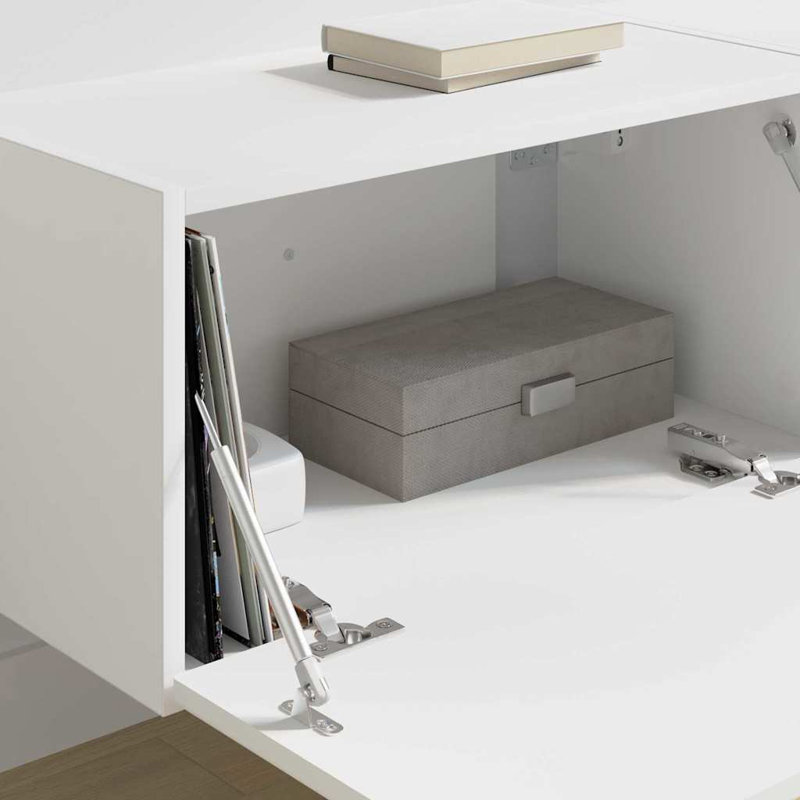 TV Stand, 29.5cm H x 60cm L x 31cm W, White
