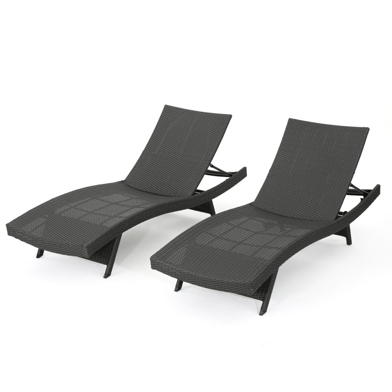 Chaise longue en osier Salem