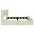 Solid Wood Upholstered Bed with Rectangular Headboard with 2 Drawer Side Storage-1451155003-1451155005
