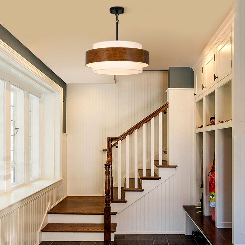 5 - Light Dimmable Drum Chandelier