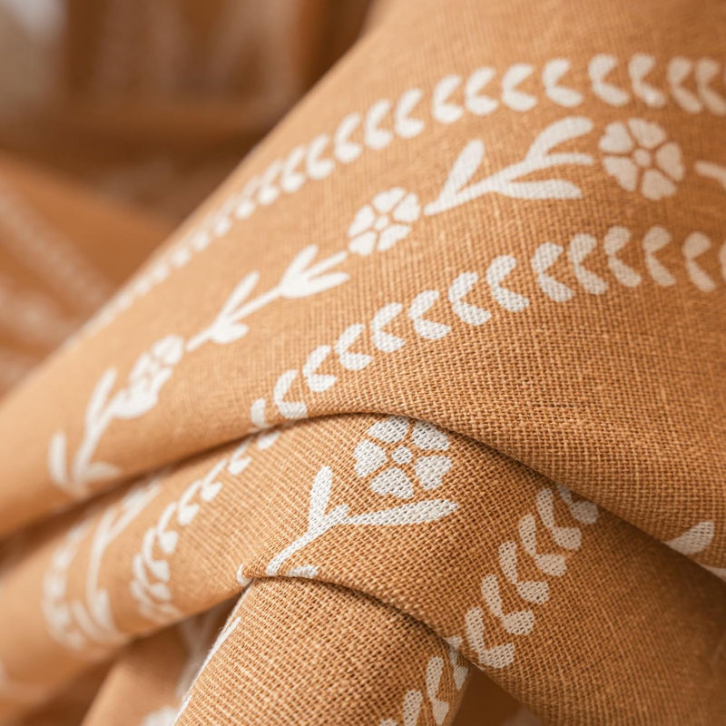 Polyester Exquiste Pattern Print Curtains 2 Panel, 52" W x 63" L