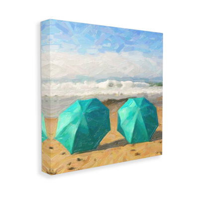 "Beach Umbrella Duo", art mural par GraffiTee Studios