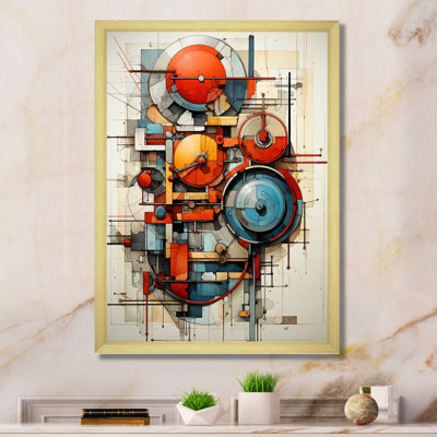 «Constructivism Dynamic Assemblage Geometric III», reproduction d'art sur toile