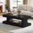 47.24'' Rectangular Coffee Table For Living Room, Farmhouse 2-tier Accent Center Tea Cocktail Table With Storage-1591719418