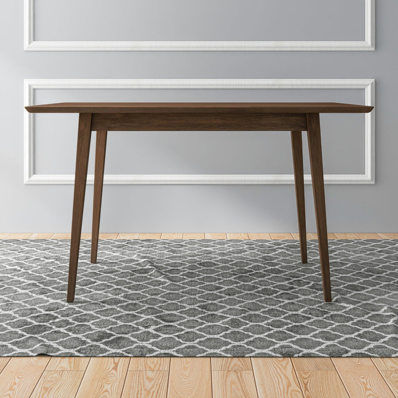 Table de salle à manger rectangulaire Mary, Noyer, 29.5"H x 29.5"L x 47"W