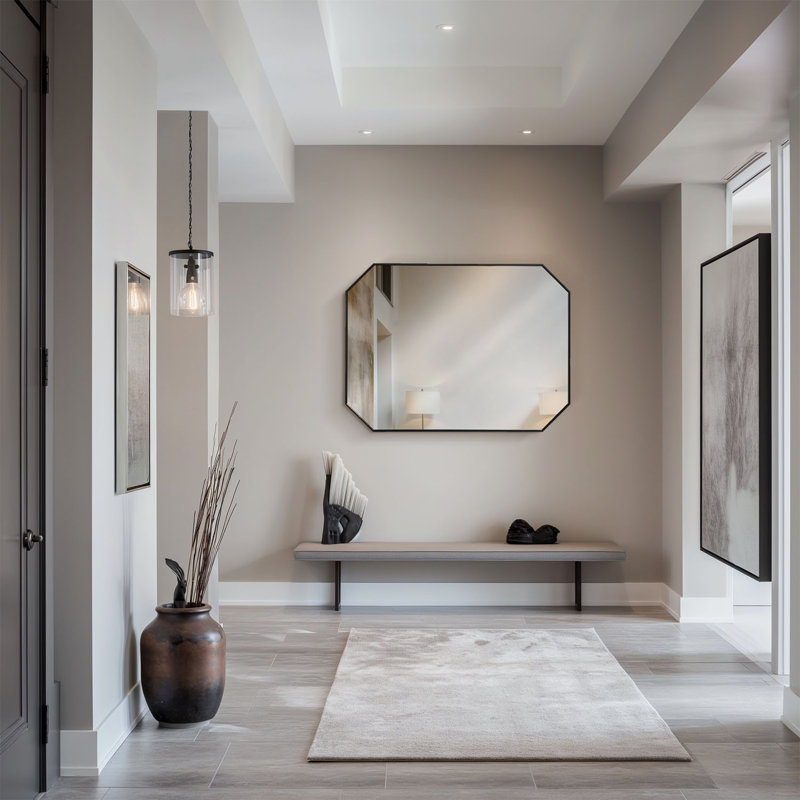 Miroir mural, Noir