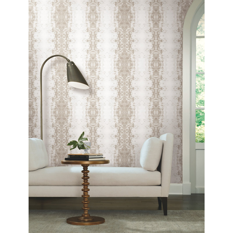 Abstract Peel & Stick Wallpaper Roll, Beige