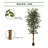 7 Feet Tall Artificial Green Ficus Tree in Pot-98494679