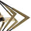 Lustre à 9 ampoules avec cadre en métal noir Boomerang