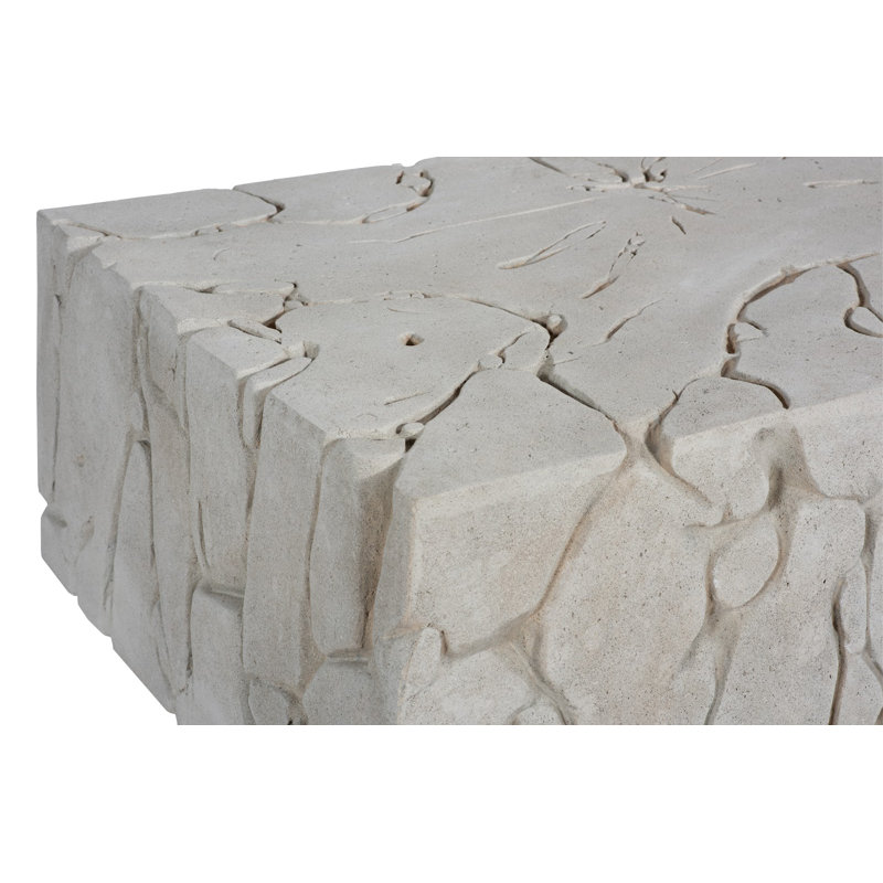 Chunk Coffee Table, Rectangle, Roman Stone